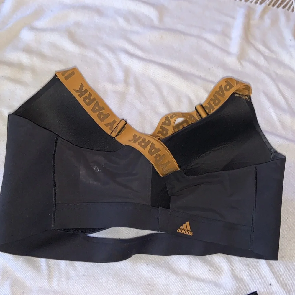 Ivy Park Beyoncé Adidas black gold sports bra 2X AND athletic shorts 3X DRIP 2.2 - Picture 10 of 16